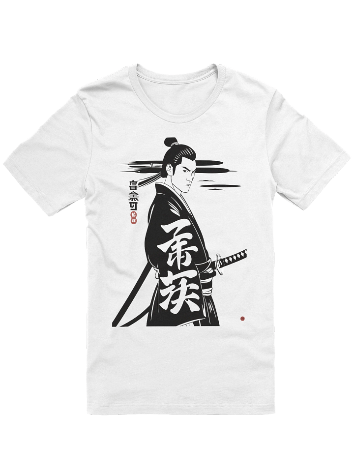 Samurai Profile Illustration Soft T-Shirt product image (1)
