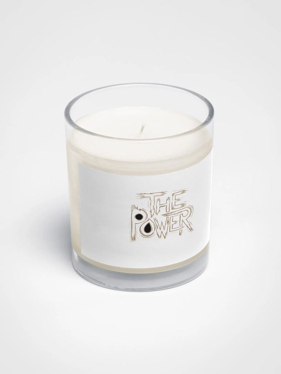 The Power Soy Wax Candle In A Clear Glass Jar product image (2)