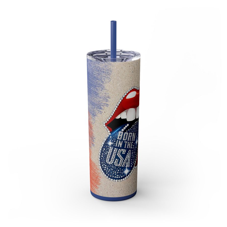 Born in the USA Patriotic Tumbler Wrap PNG, Digital Download for Flag Day, 4th of July & Labor Day product image (2)