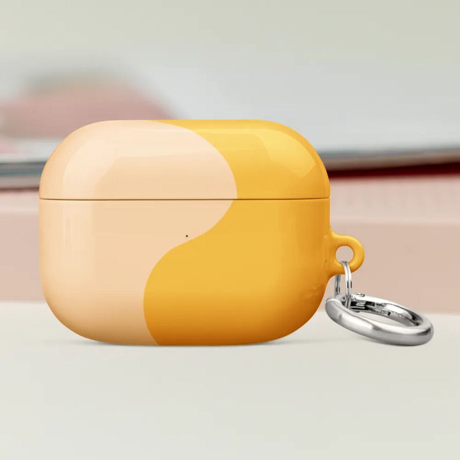 Orange Honey Cream Minimal Wave AirPods Case product image (47)