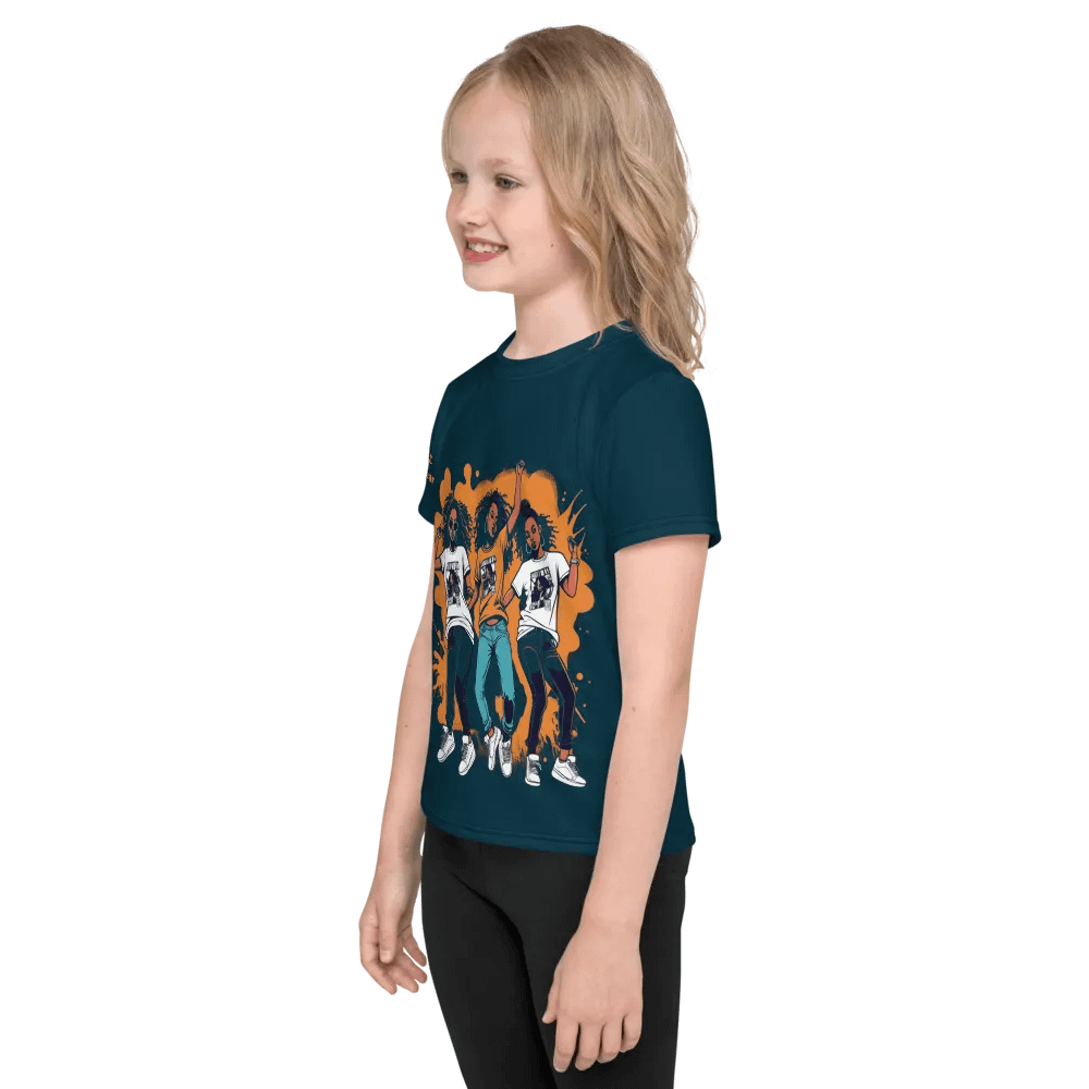 Urban Edge Hip-Hop Girls Print Kids T-Shirt product image (3)