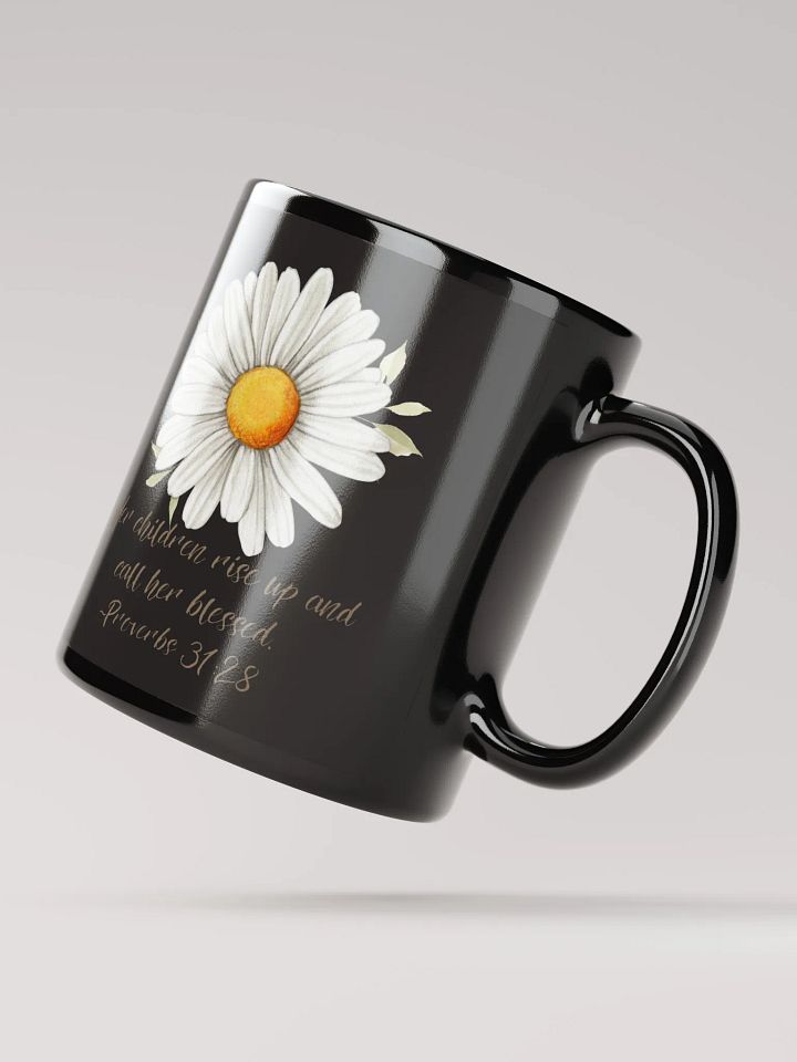 Blessed Mom Black Glossy Mug product image (4)