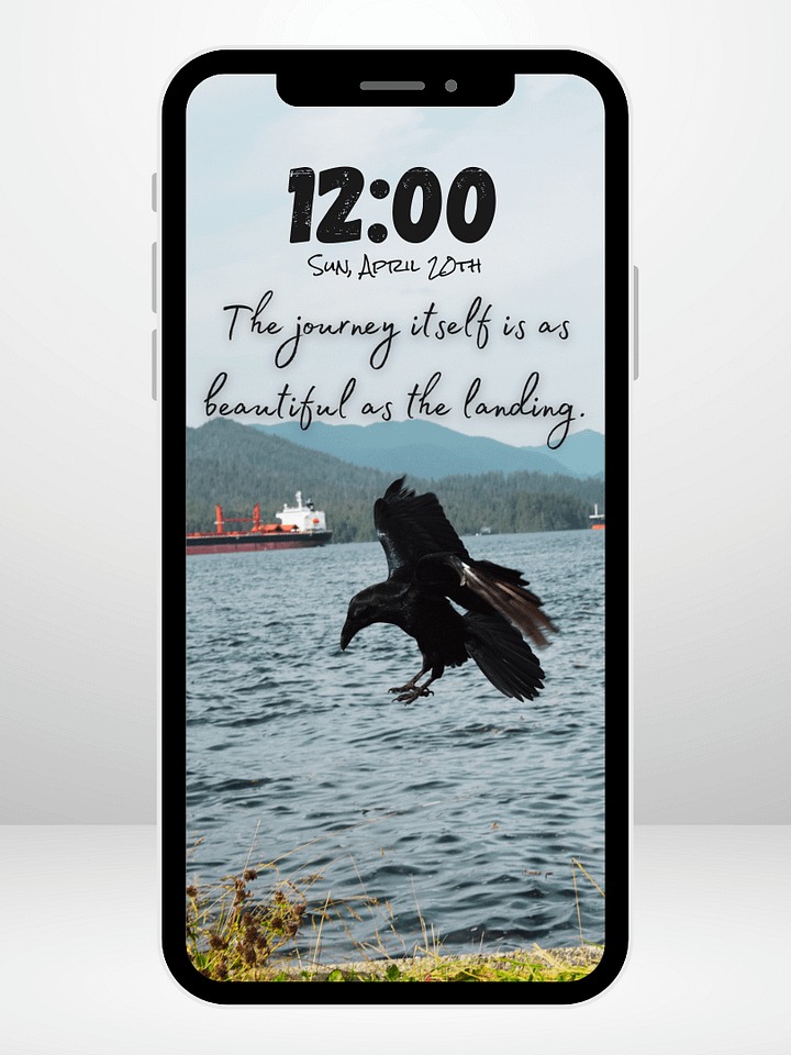Raven's Flight – Digital Android/iPhone Wallpaper product image (1)