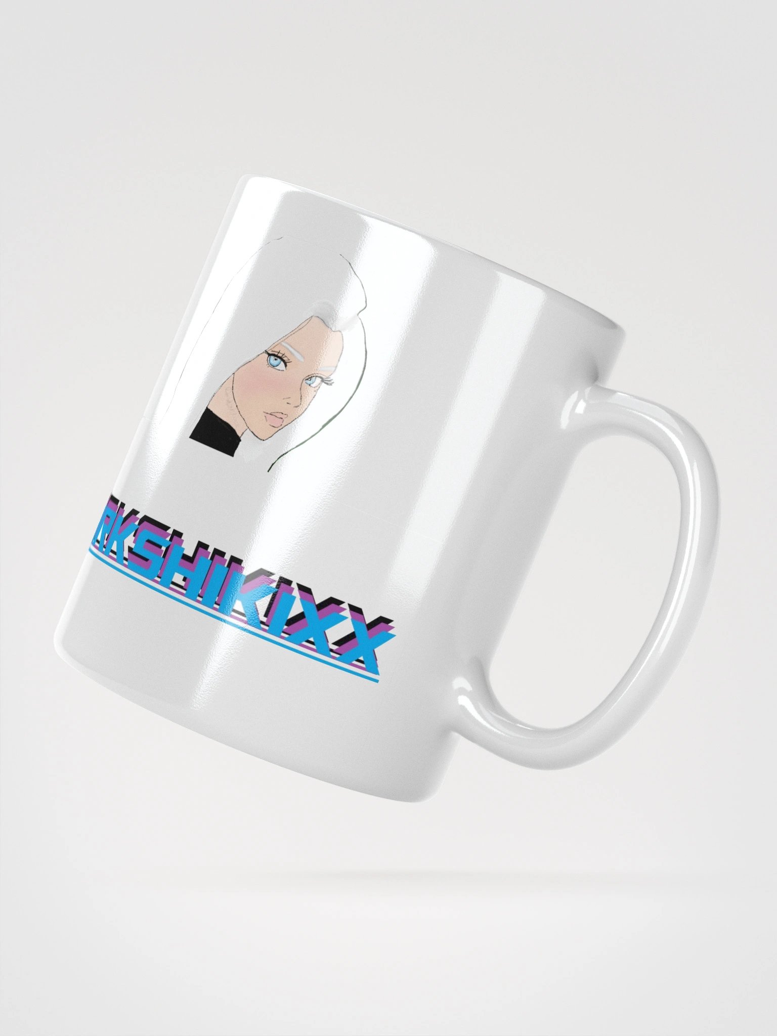 DARKSHIKIX Streamer White Glossy Mug product image (2)