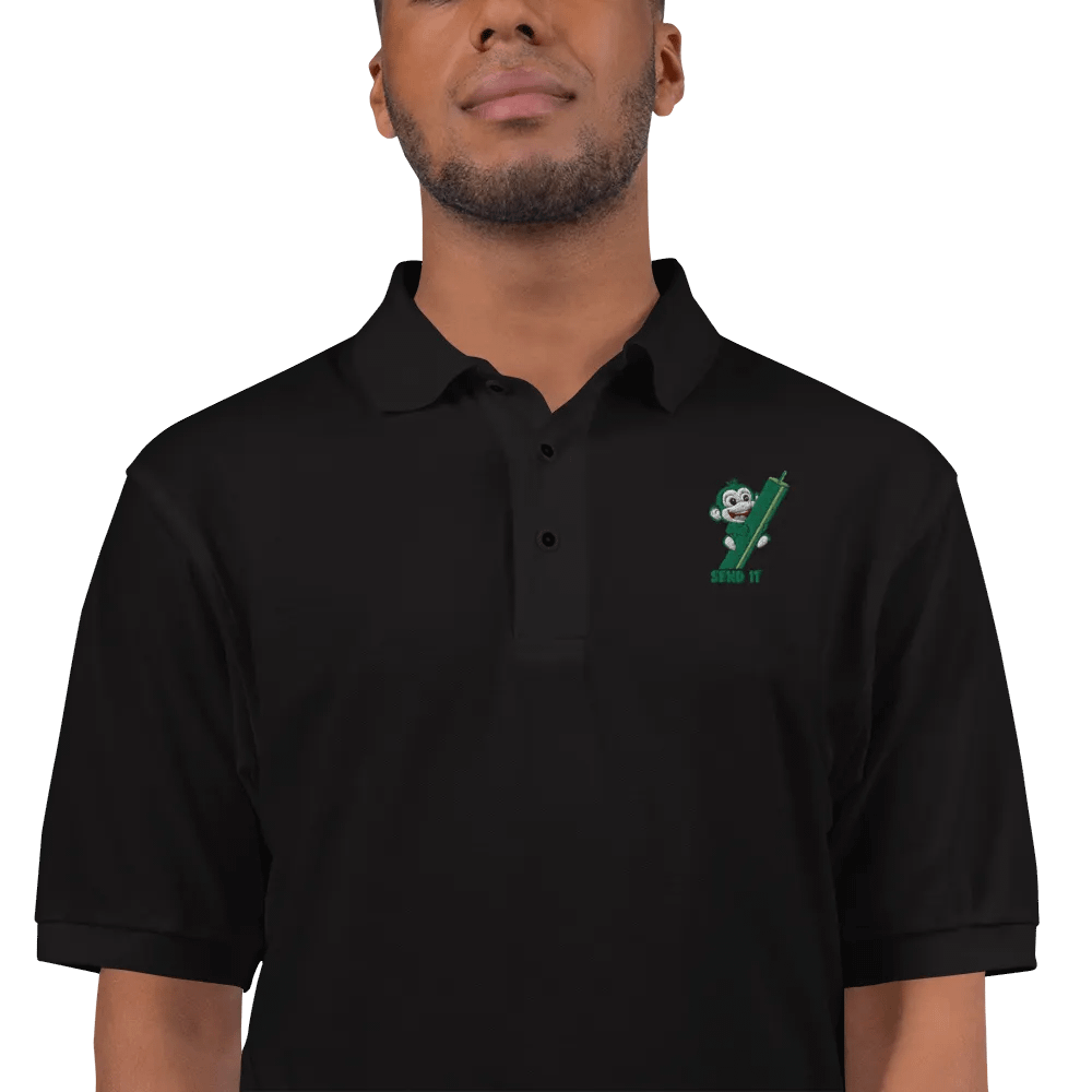 Playful Monkey 'SEND IT' Polo Shirt product image (1)