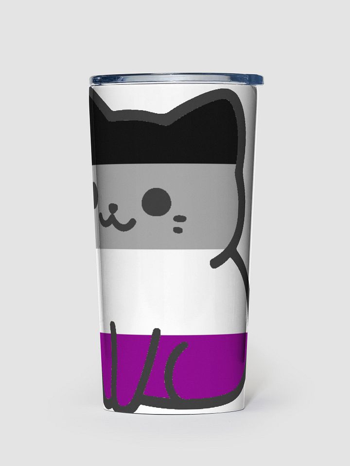 Asexual Pride Kitty Tumbler Cup product image (1)
