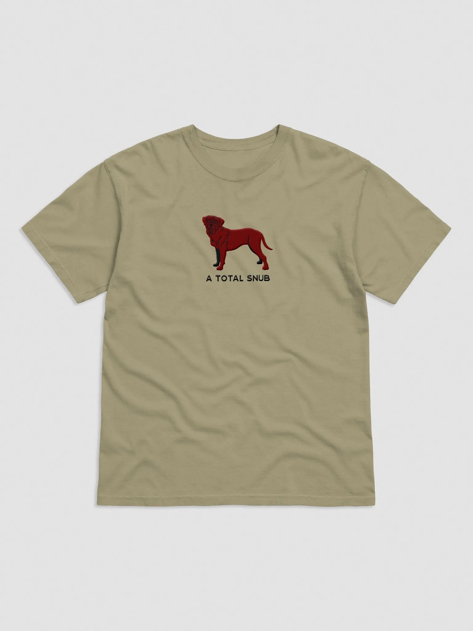 A Total Snub T-Shirt(Embroidered) of a Dogue de Bordeaux(Chocolate) product image (4)