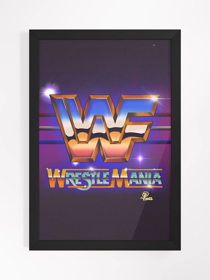 The 80's WWF Logo Deconstructed Framed Art product image (2)