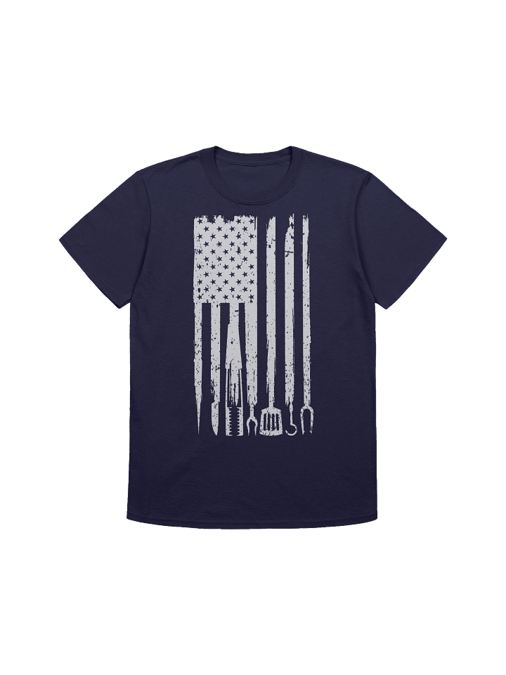 American BBQ Tools Flag – Gildan Softstyle Unisex T-Shirt product image (1)