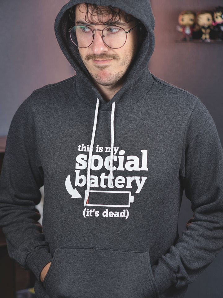 This Is My Social Battery (It's Dead) Hoodie product image (2)