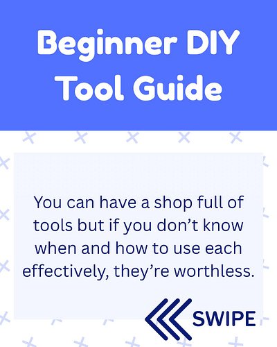 I posted a new blog post about getting started buying beginner DIY tools. Check it out in my bio! 🔗