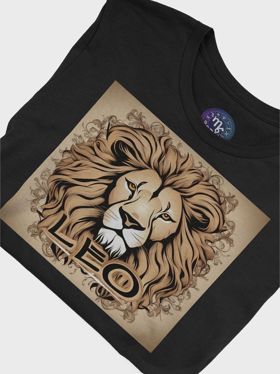 Unisex Leo Zodiac T-Shirt - Regal Lion Portrait, Astrology Gift product image (7)