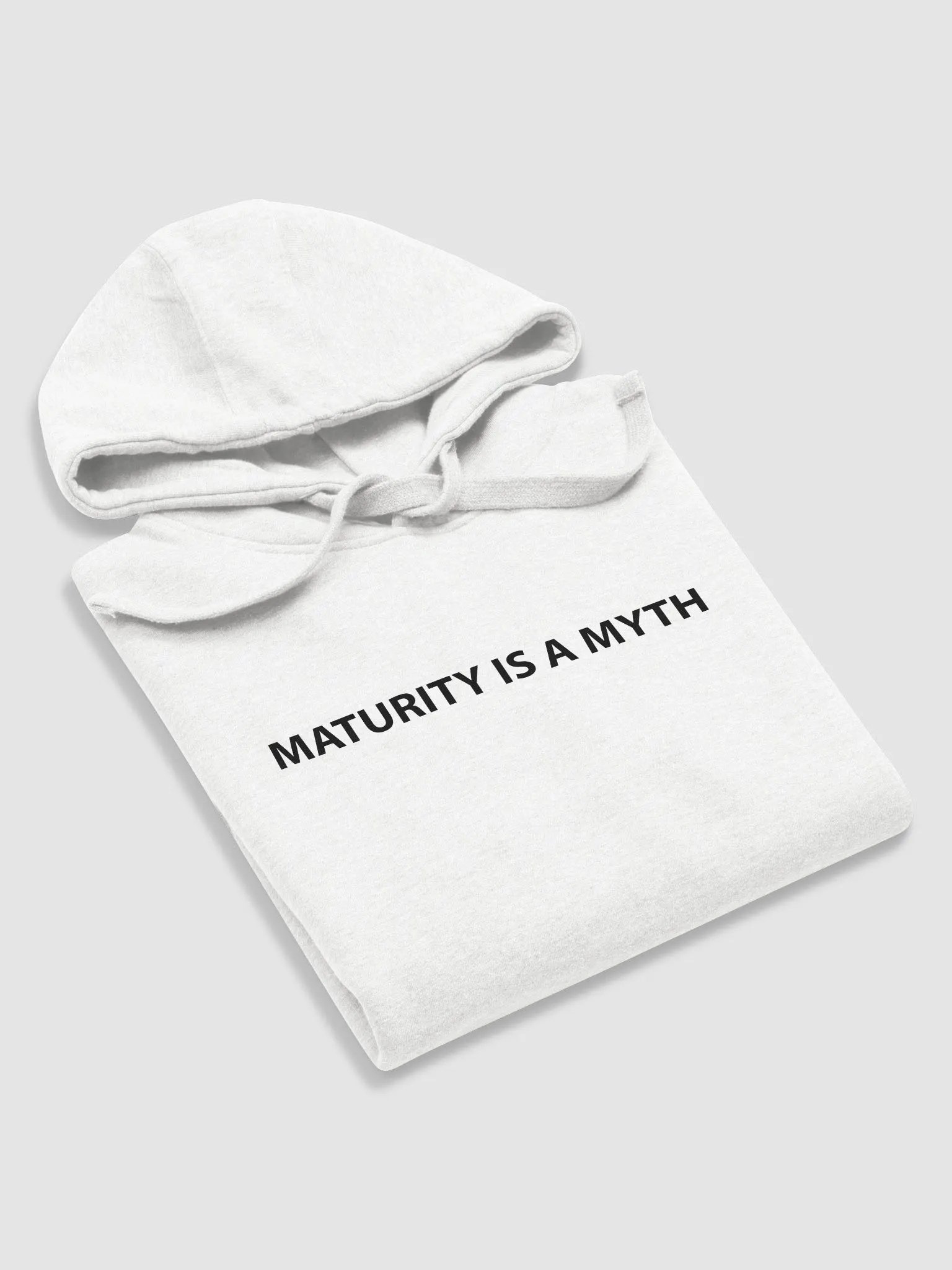 Maturity Is A Myth White Hoodie product image (5)