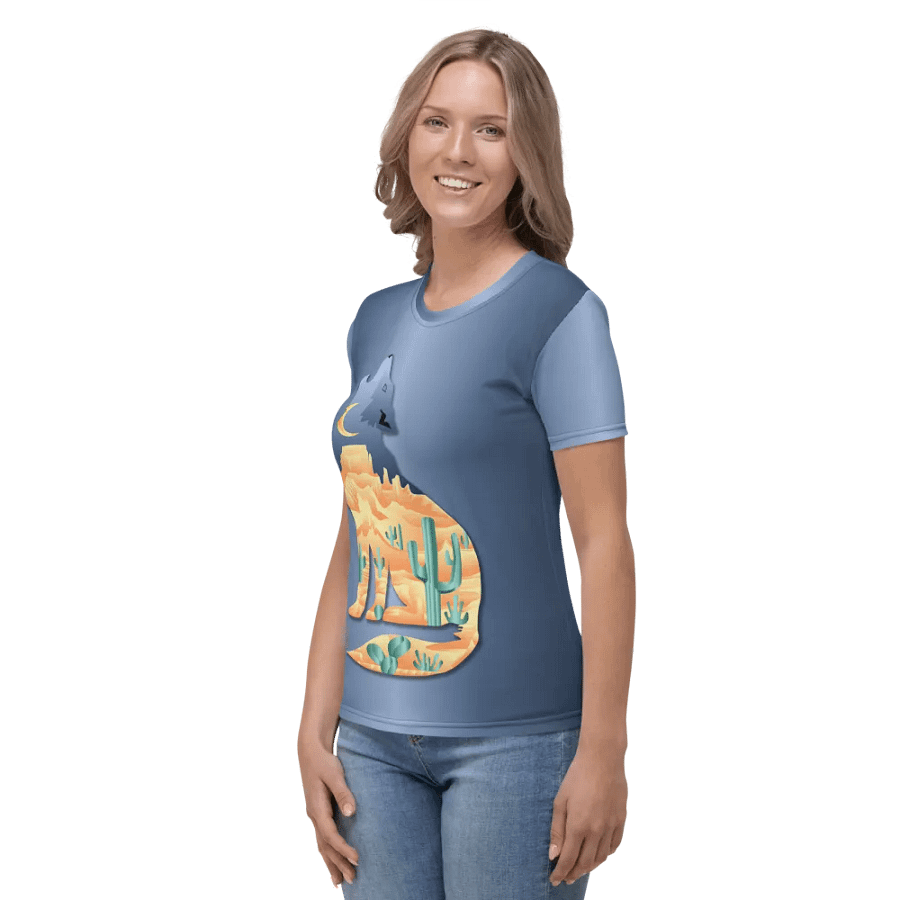Desert in Coyote All Over Print T-shirt product image (3)