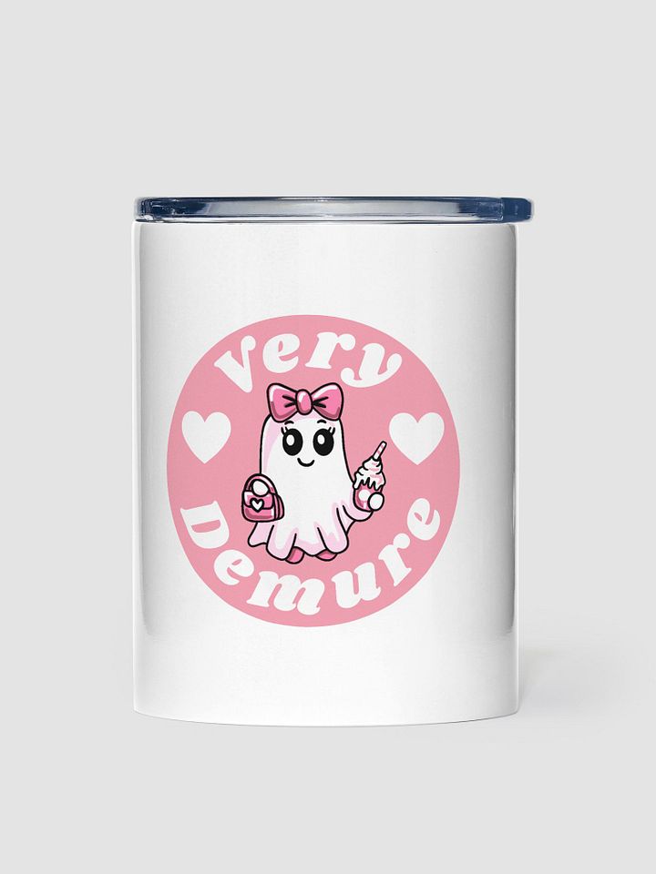 Very Demure Cute Ghost 10oz Stainless Steel Tumbler product image (1)