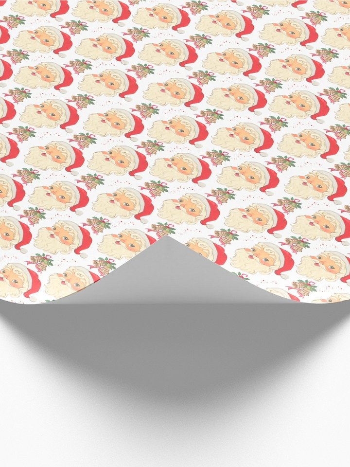Vintage Santa Christmas Gift Wrapping Paper product image (2)