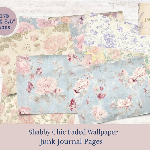 New Kit, Shabby Chic Faded Wallpaper
https://lavenderblujournals.etsy.com/listing/4305194410