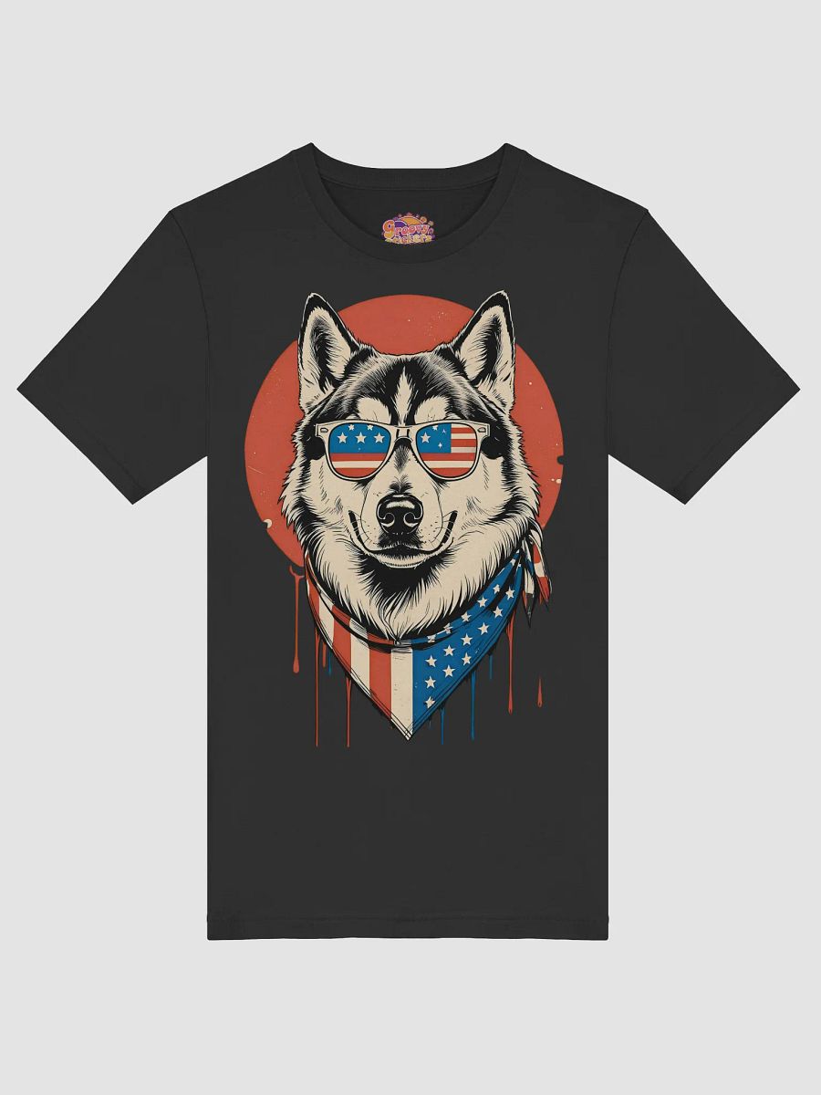 Patriotic Husky T-Shirt product image (3)