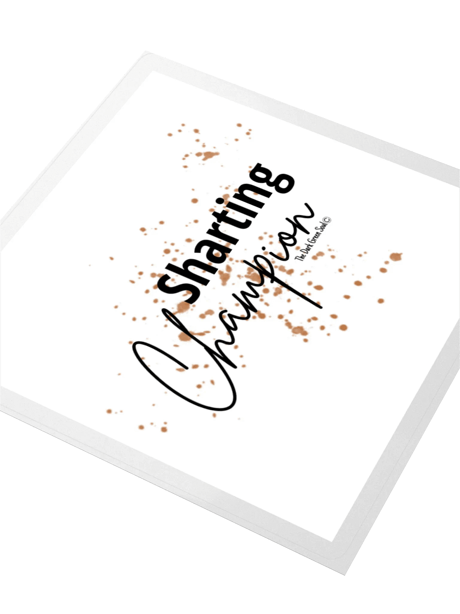 Sharting Champion Black - Sticker product image (7)
