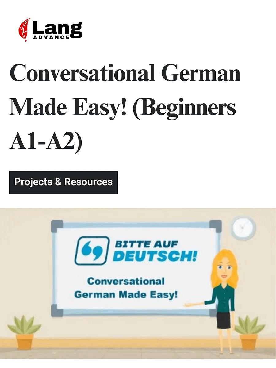 Conversational German Made Easy! (Beginners A1-A2) product image (1)