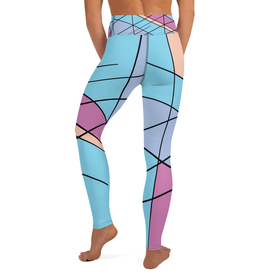 Cool Colorful Geometric Yoga Leggings product image (6)