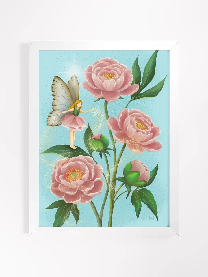 Framed Art Print - Peony Fairy Magic product image (1)