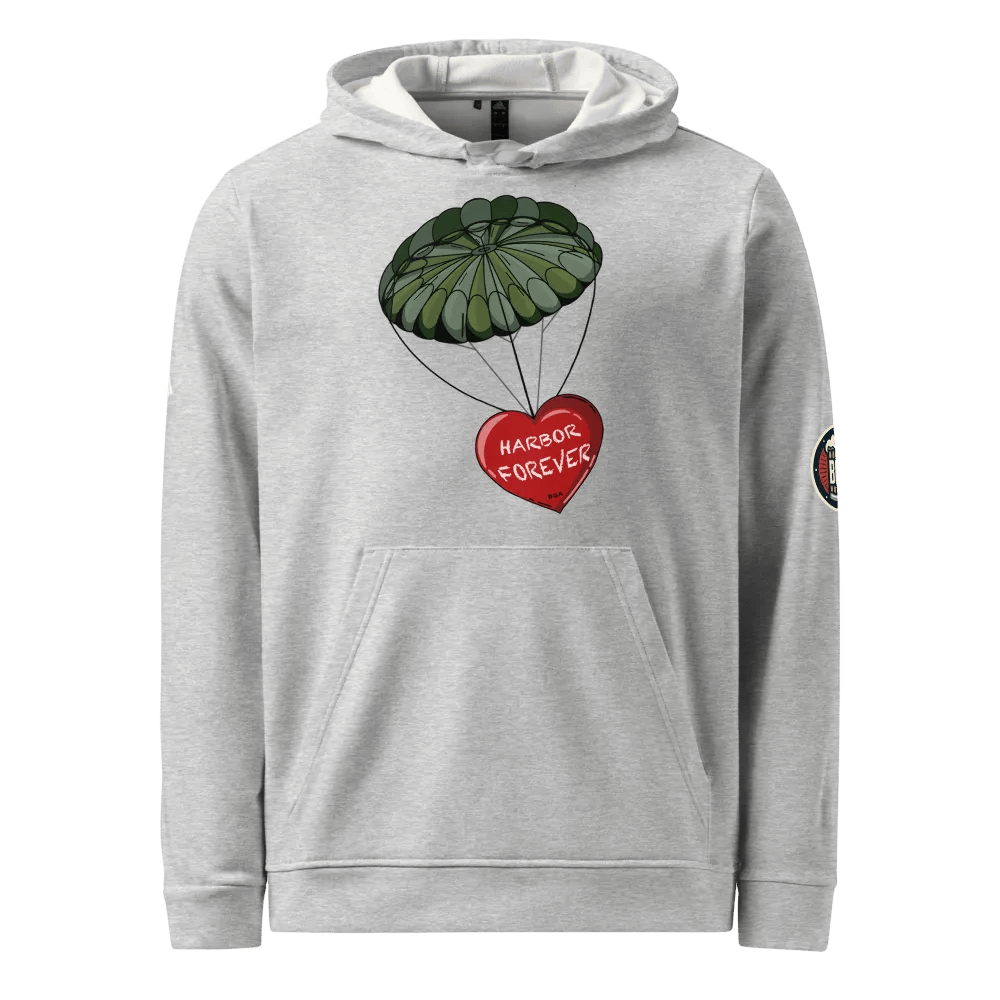 Beer God Adidas Fleece Hoodie - Grey product image (5)