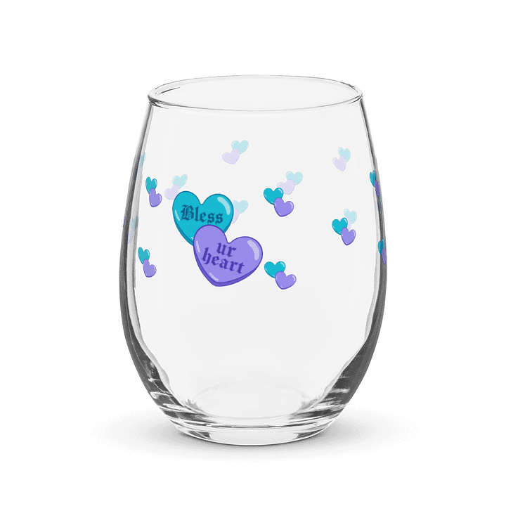 Bless Your Heart Stemless Wine Glass product image (1)