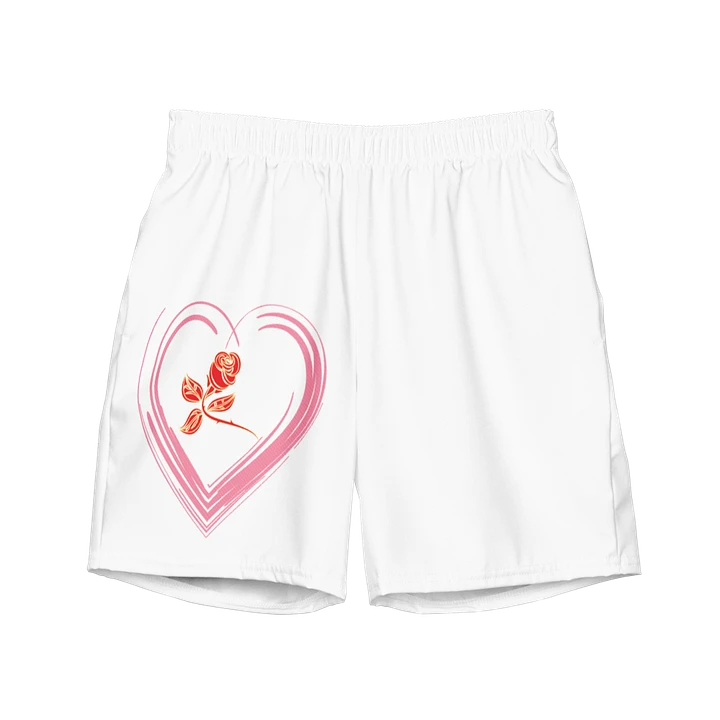 Golden Rose Heart All-Over Swim Trunks product image (2)