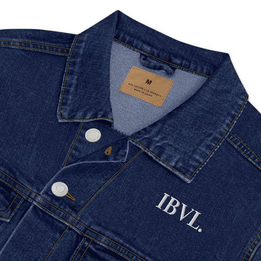 Classic Embroidered IBVL Signature Unisex Denim Jacket product image (2)