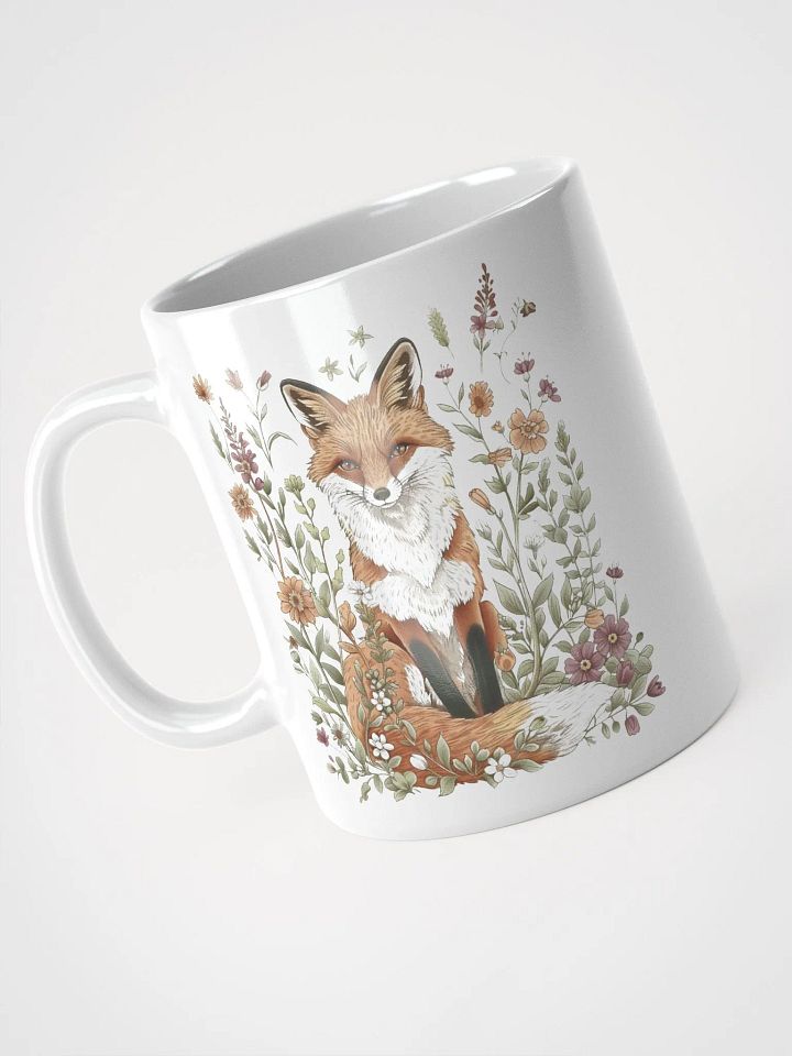 Foxy Flora White Glossy Mug product image (2)