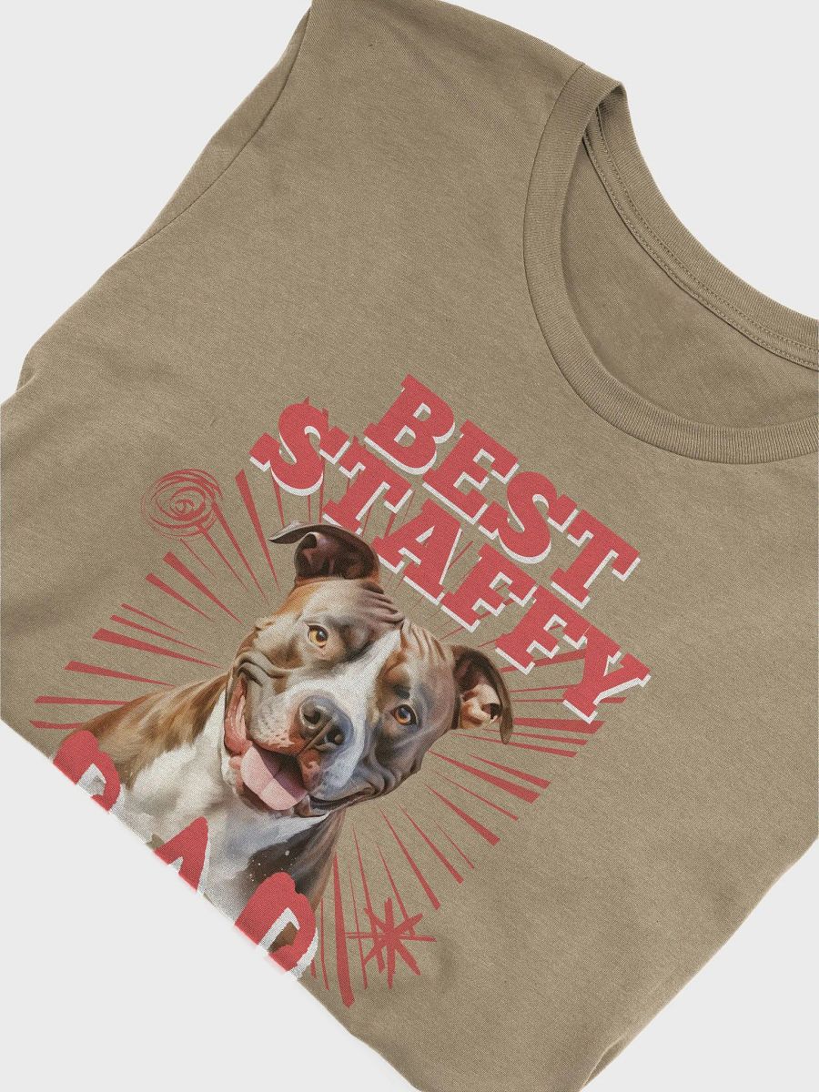 Red Best Staffy Dad Ever Regular Fit T-shirt product image (20)