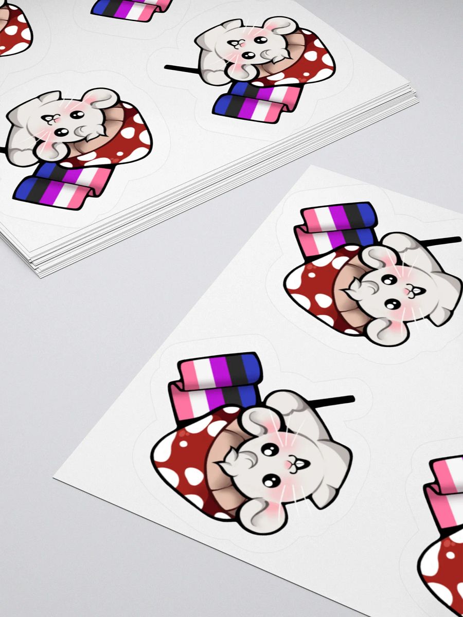 Genderfluid Pride Flag Stickers product image (4)