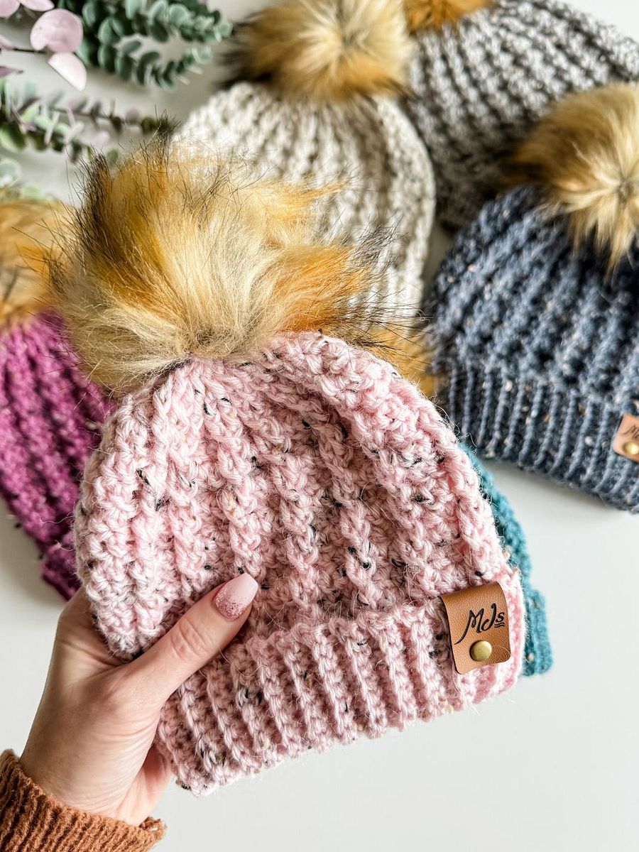 Winter Wonder Cable Hat Crochet Pattern product image (7)