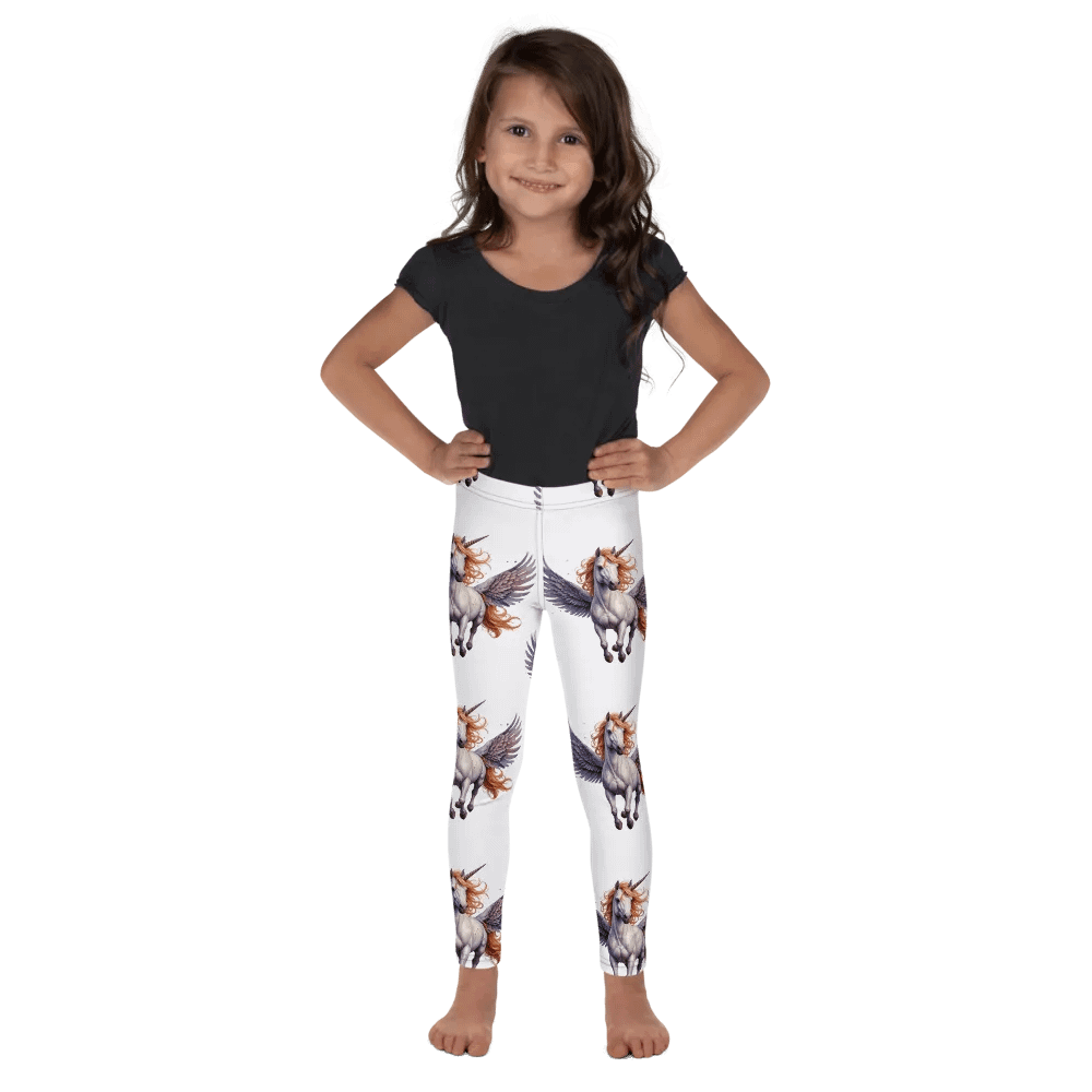 Winged Unicorn Fantasy Kids Leggings product image (1)