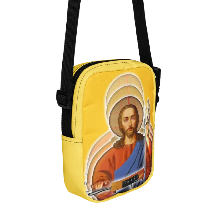 The Holy Theremin by Frank Fonik, Techno EDM Utility Crossbody Bag product image (2)
