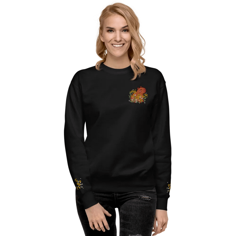 Whimsical Capybara Daisy Sweatshirt product image (10)