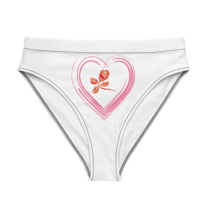 Golden Rose Heart All-Over Print Bikini Bottoms product image (1)