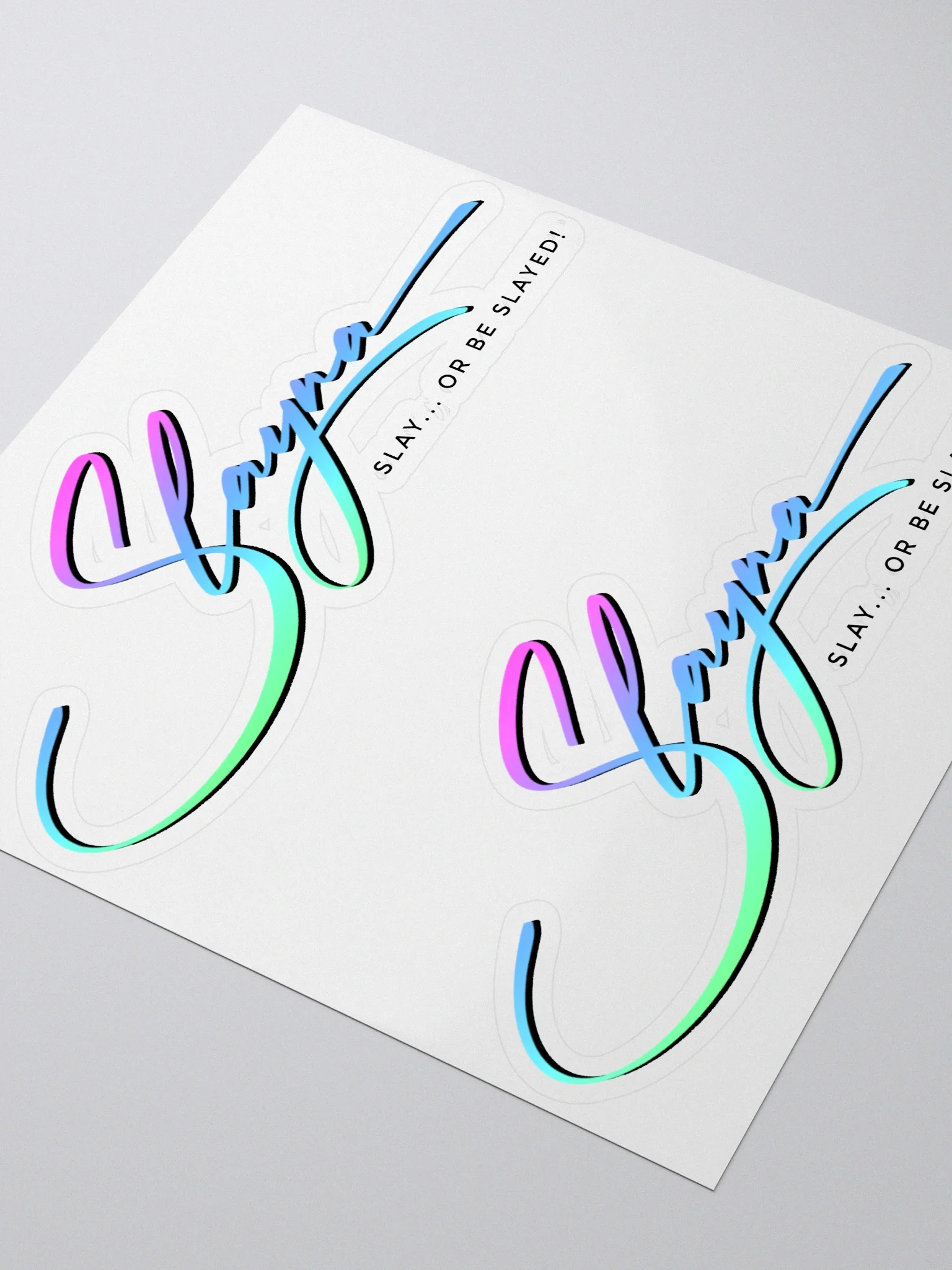 (2) SLAYNA Ombre Cutout Sticker product image (3)