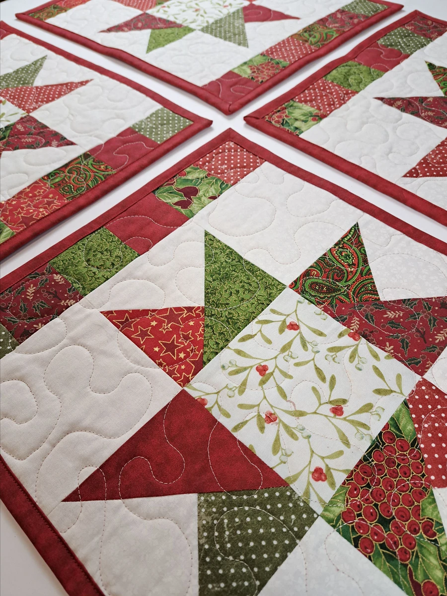 Christmas - Patchwork Star Quilted Placemats product image (4)