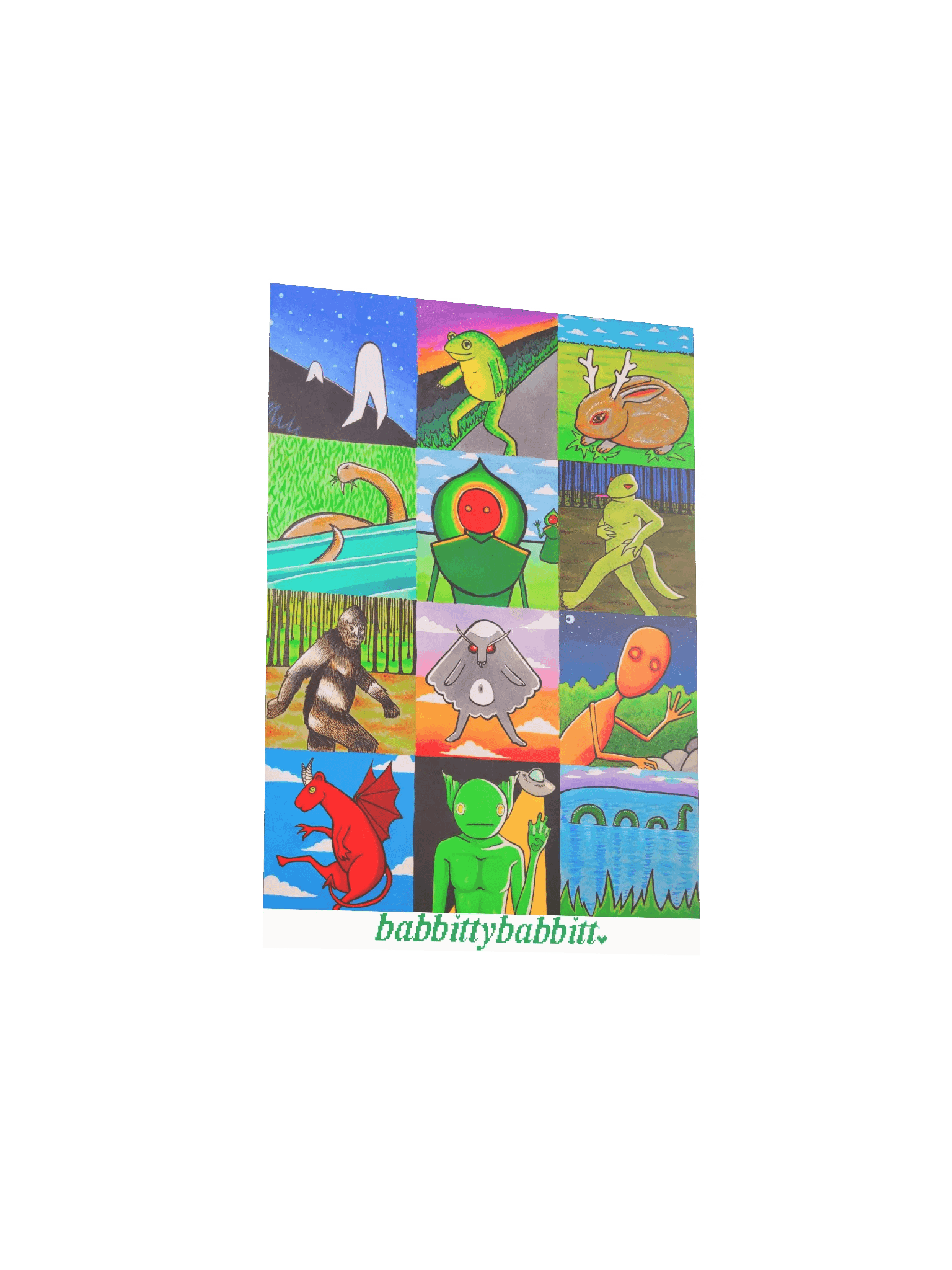 Cryptids poster print product image (3)