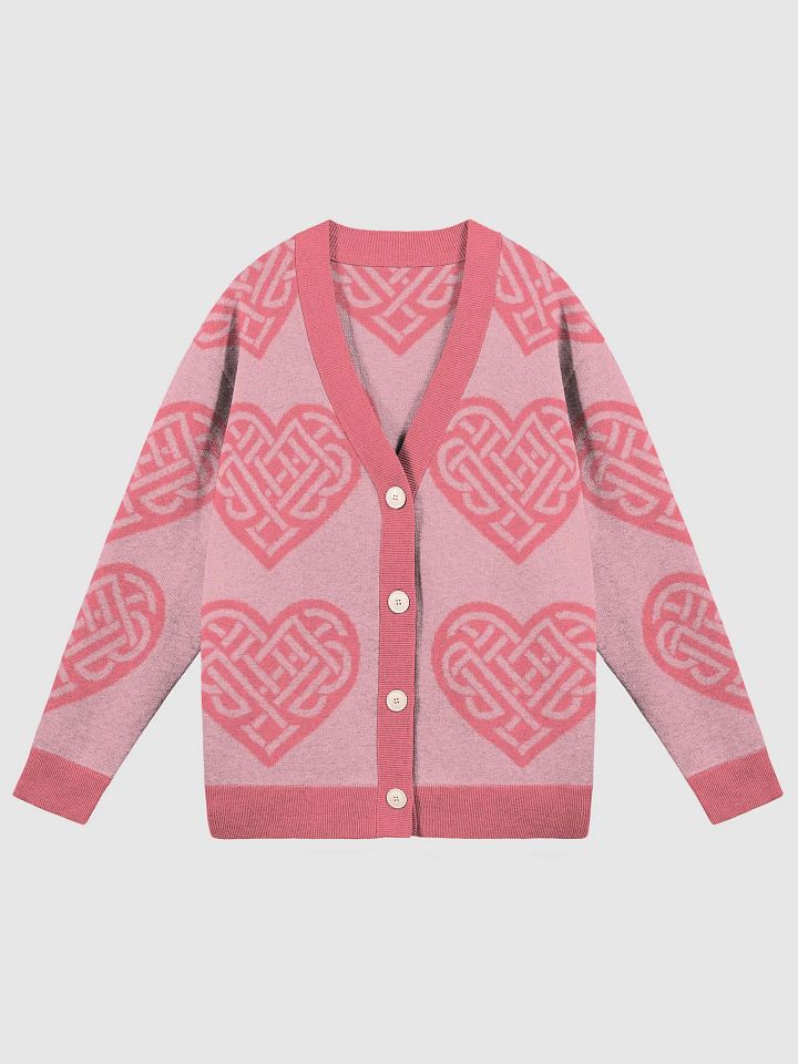 Celtic Love Heart Knitted Cardigan product image (1)