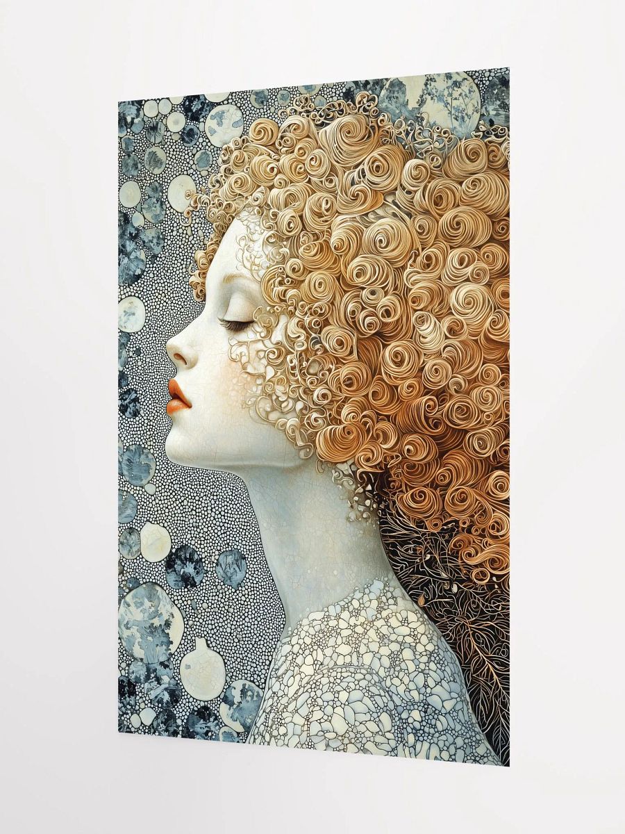 Golden Curls Enchantress: Fantasy Poster of a Magical Forest Fairy product image (3)