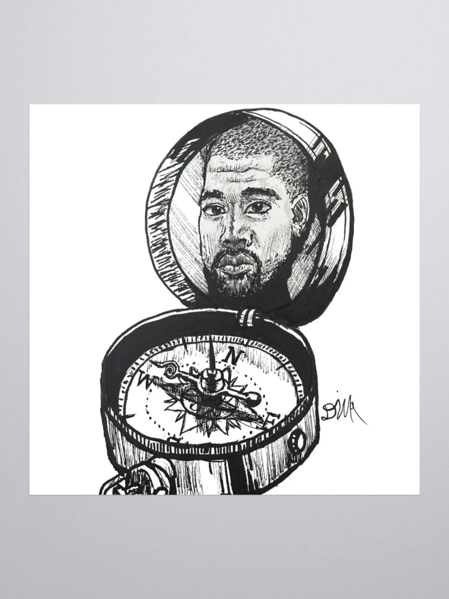 Kanye Compass Sticker product image (1)