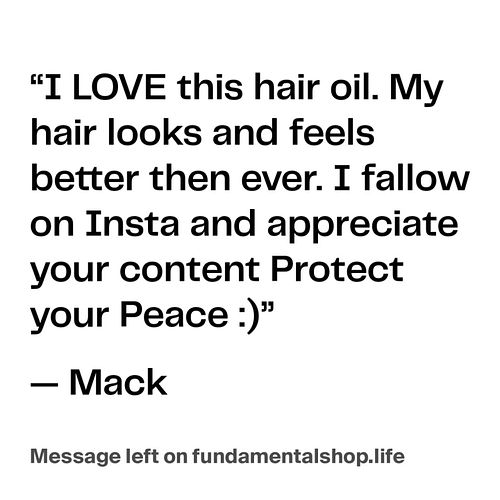 You heard it from Mack. Have you tried our Fundamental Hair Oil yet? 🌿

#FundamentalHairOil #FundamentalLife #SciSavage #Scie...