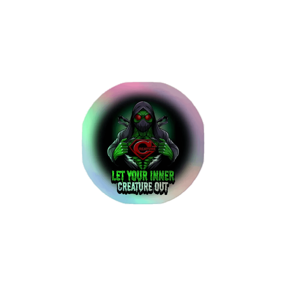 Let Your Inner Creature Out Holographic Sticker product image (1)
