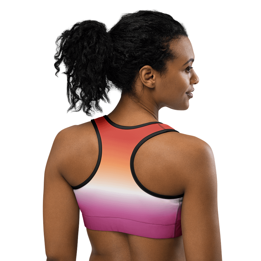 Lesbian Pride Gradient Sports Bra product image (4)