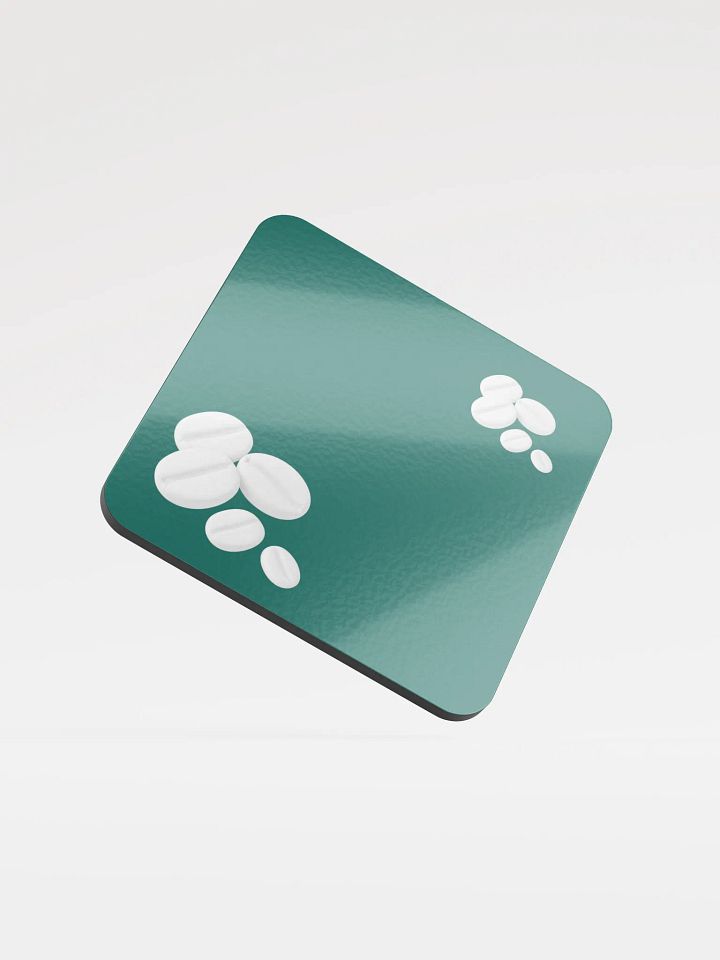Dark Green I Swear They Are Coffee Beans! White Coffee Beans Coaster product image (1)