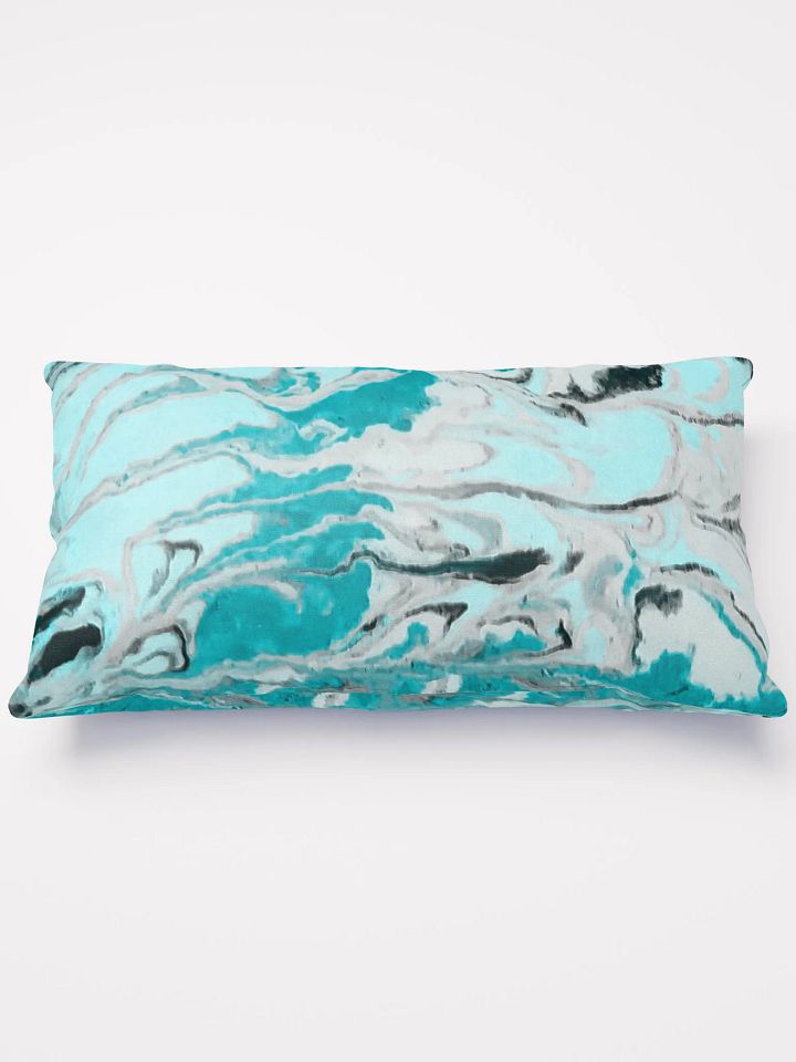 Fluid Turquoise Art Pillow product image (1)