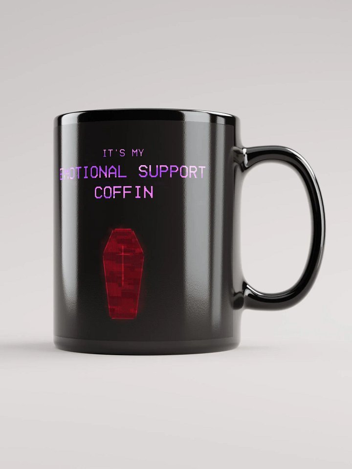 Emotional Support Coffin Mug (Right Handed) product image (1)
